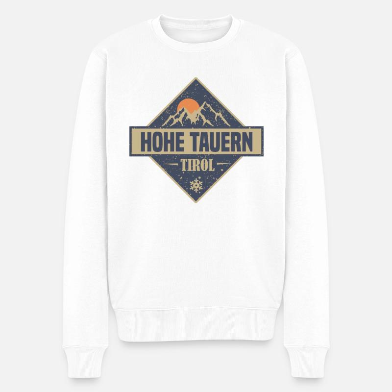 Hohe tauern - Pull Premium bio Homme - blanc