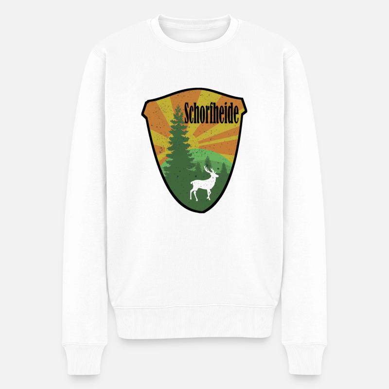Schorfheide - Männer Premium Bio Pullover - Weiß