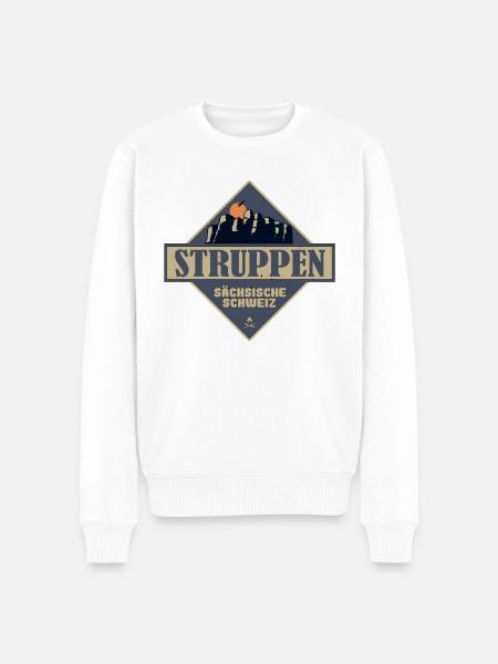 sächsische Schweiz Struppen - Männer Premium Bio Pullover - Weiß