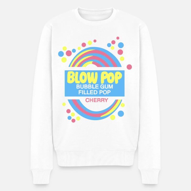 Tootsie Roll Blow Pop - Pull Premium bio Homme - blanc