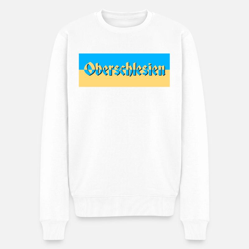 Oberschlesien - Männer Premium Bio Pullover - Weiß