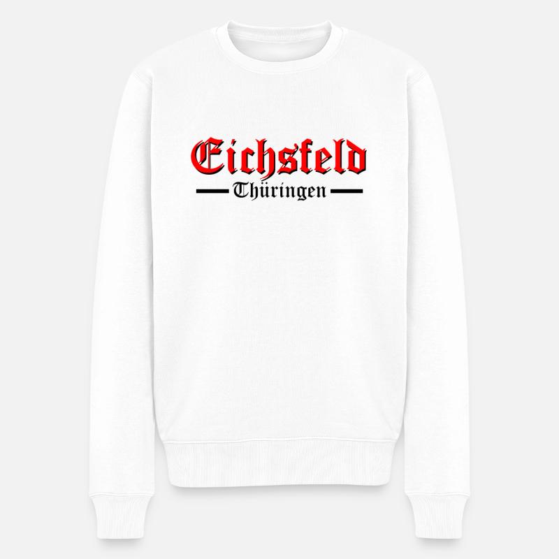 Eichsfeld - Männer Premium Bio Pullover - Weiß