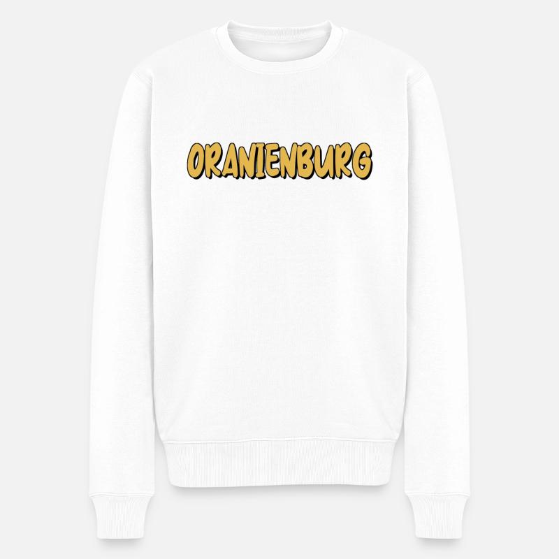 Oranienburg - Männer Premium Bio Pullover - Weiß