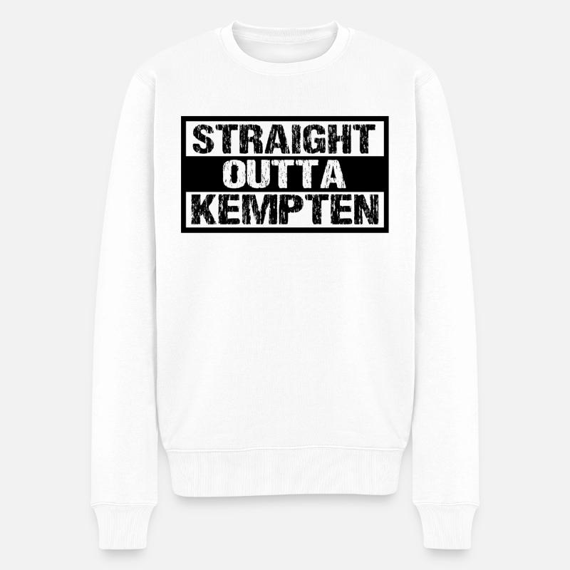 Kempten - Männer Premium Bio Pullover - Weiß