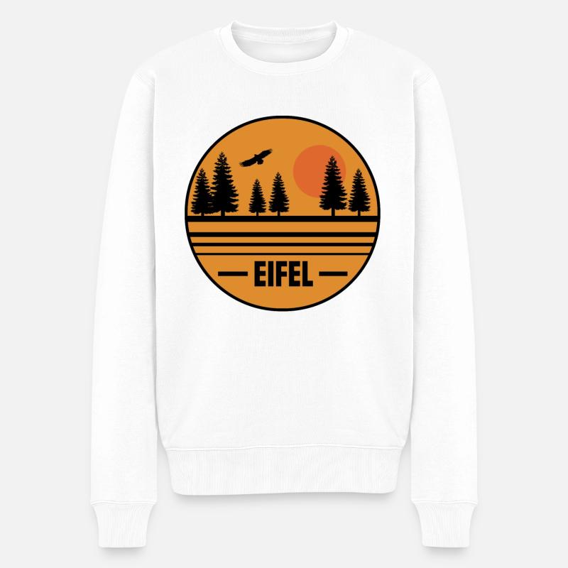 Eifel - Männer Premium Bio Pullover - Weiß