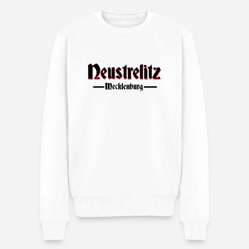 Neustrelitzaltdeutsche Schrift Sütterlin - Männer Premium Bio Pullover - Weiß