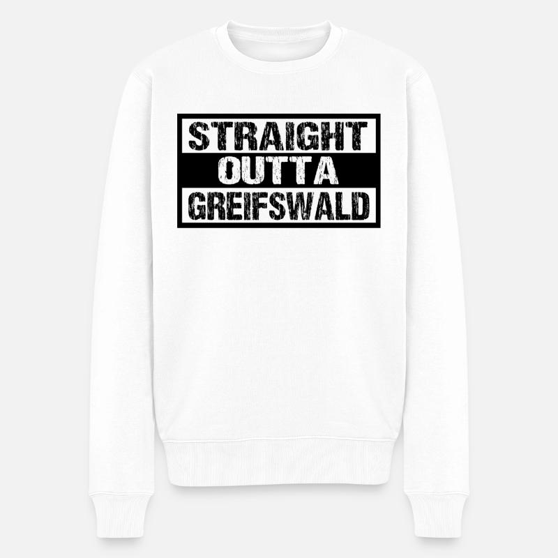 Greifswald - Männer Premium Bio Pullover - Weiß