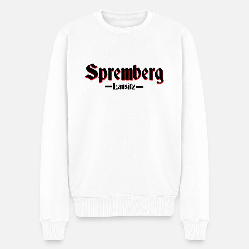 Spremberg - Männer Premium Bio Pullover - Weiß