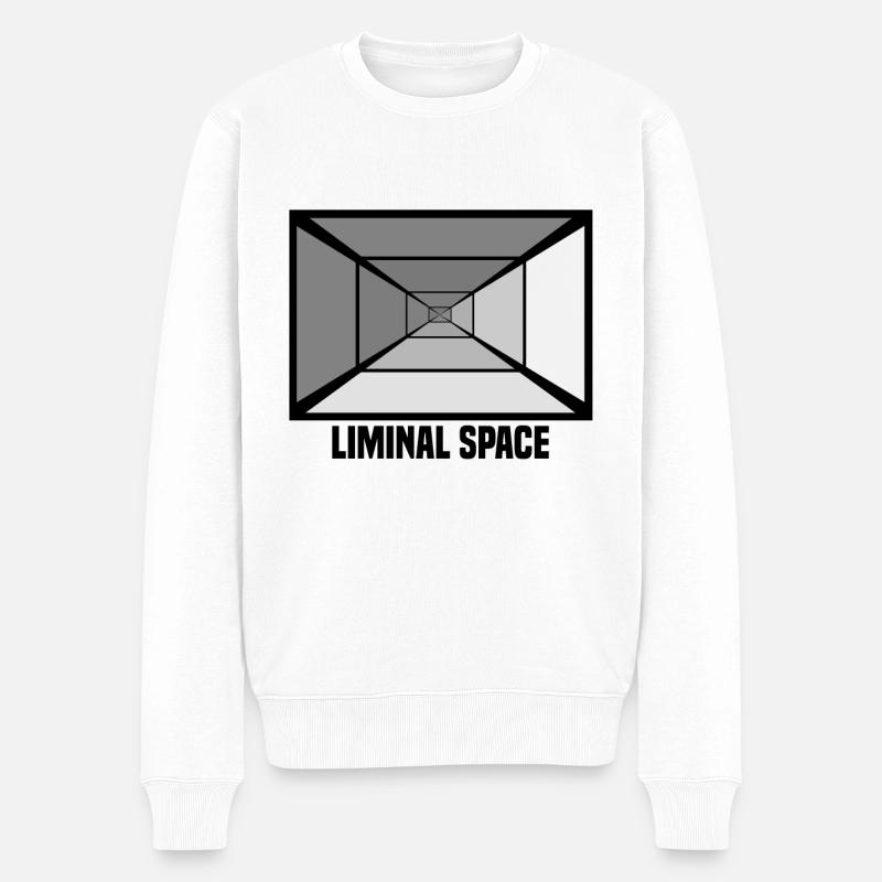 Liminal Spaces - Männer Premium Bio Pullover - Weiß