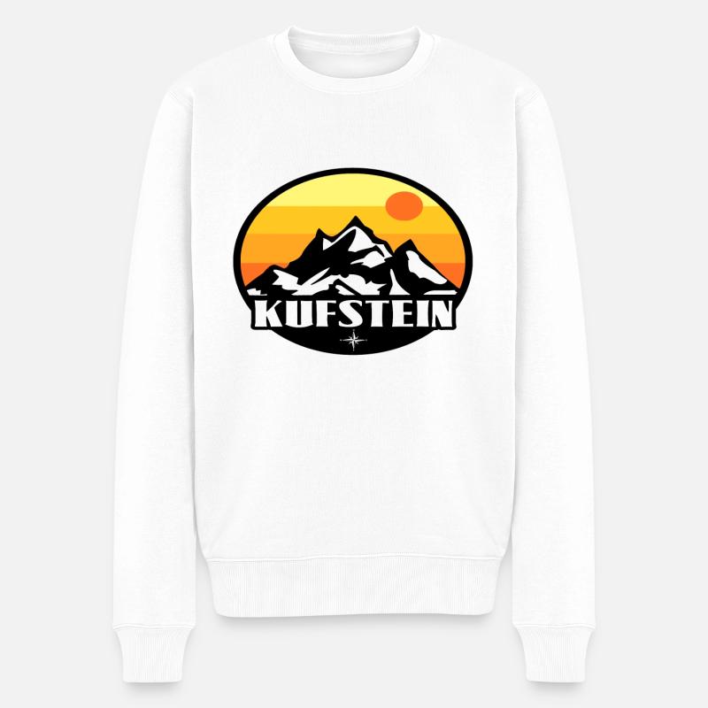 Kufstein - Männer Premium Bio Pullover - Weiß