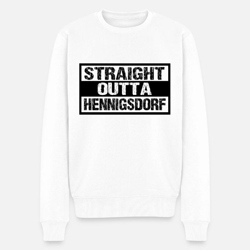 Hennigsdorf - Männer Premium Bio Pullover - Weiß