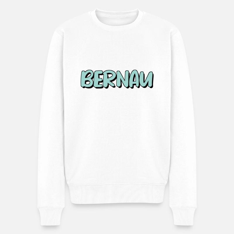 Bernau - Männer Premium Bio Pullover - Weiß