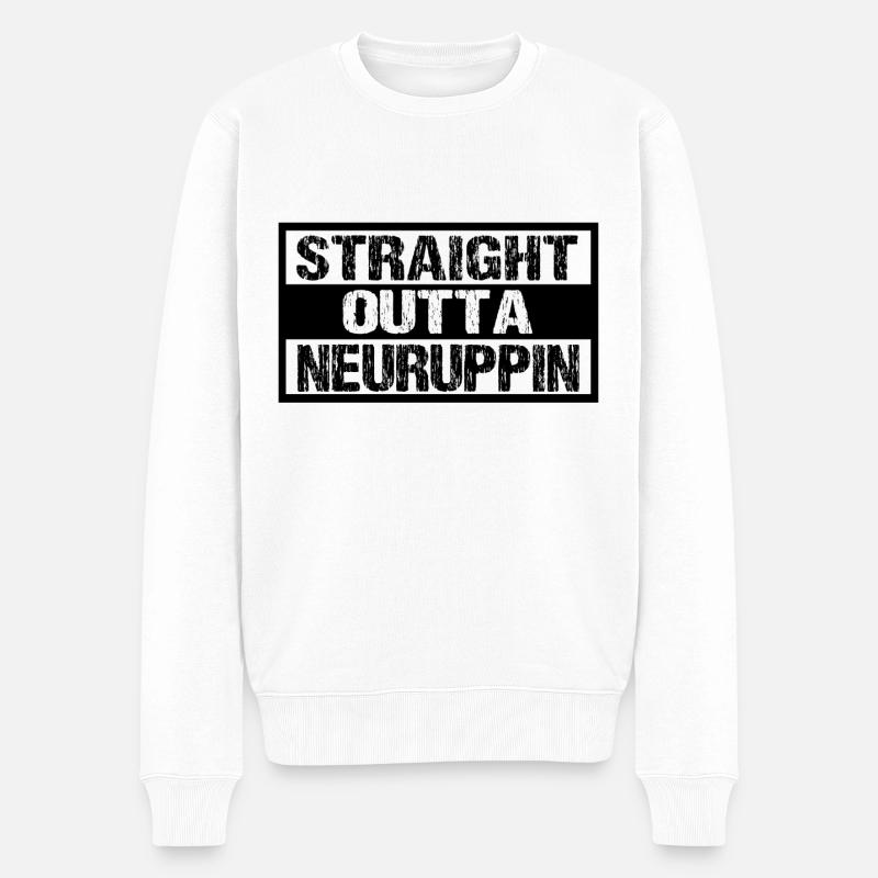 Neuruppin - Männer Premium Bio Pullover - Weiß