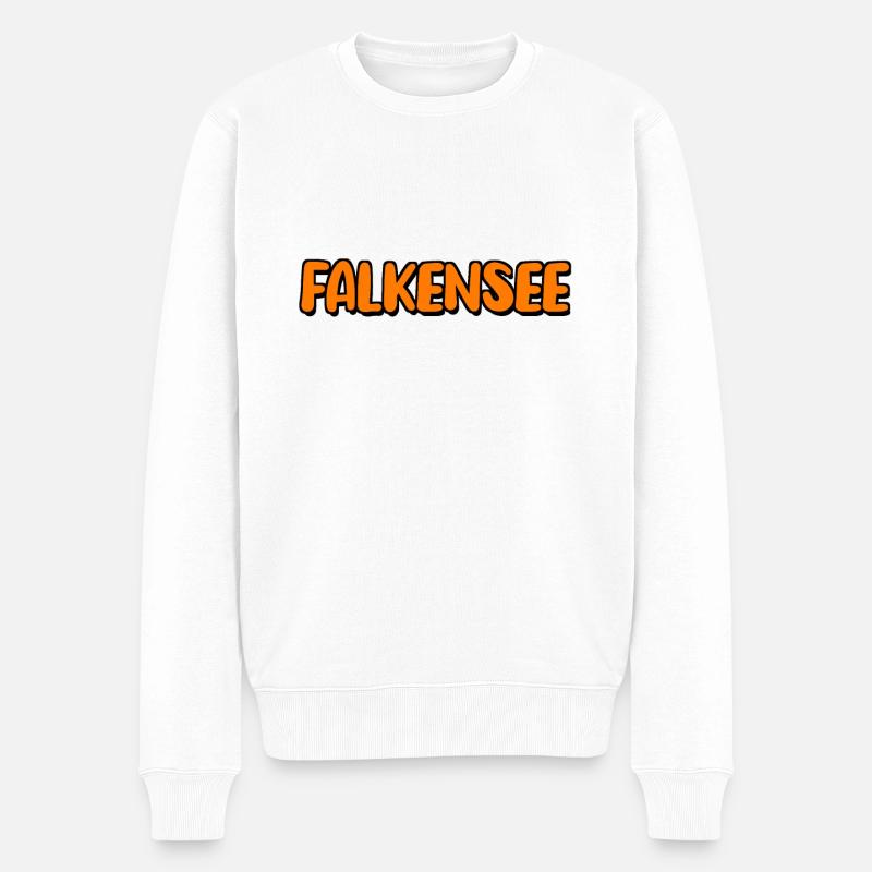 Falkensee - Männer Premium Bio Pullover - Weiß