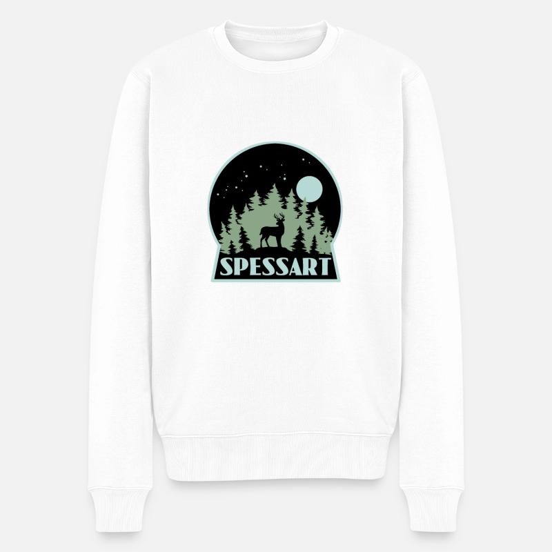 Spessart - Männer Premium Bio Pullover - Weiß