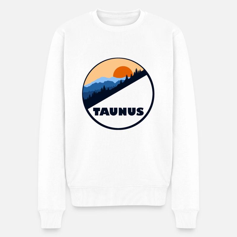 Taunus - Männer Premium Bio Pullover - Weiß
