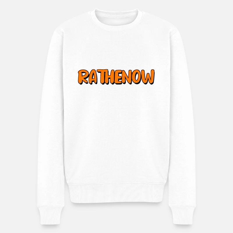 Rathenow - Männer Premium Bio Pullover - Weiß