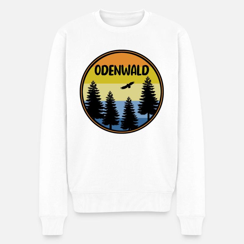 Odenwald - Männer Premium Bio Pullover - Weiß