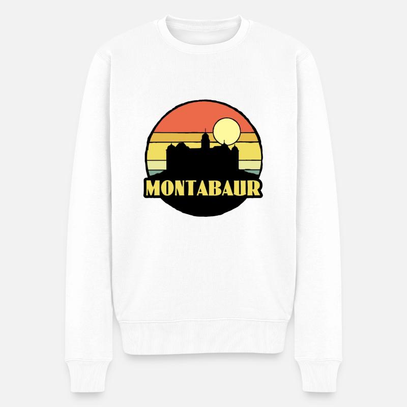 Montabaur - Männer Premium Bio Pullover - Weiß