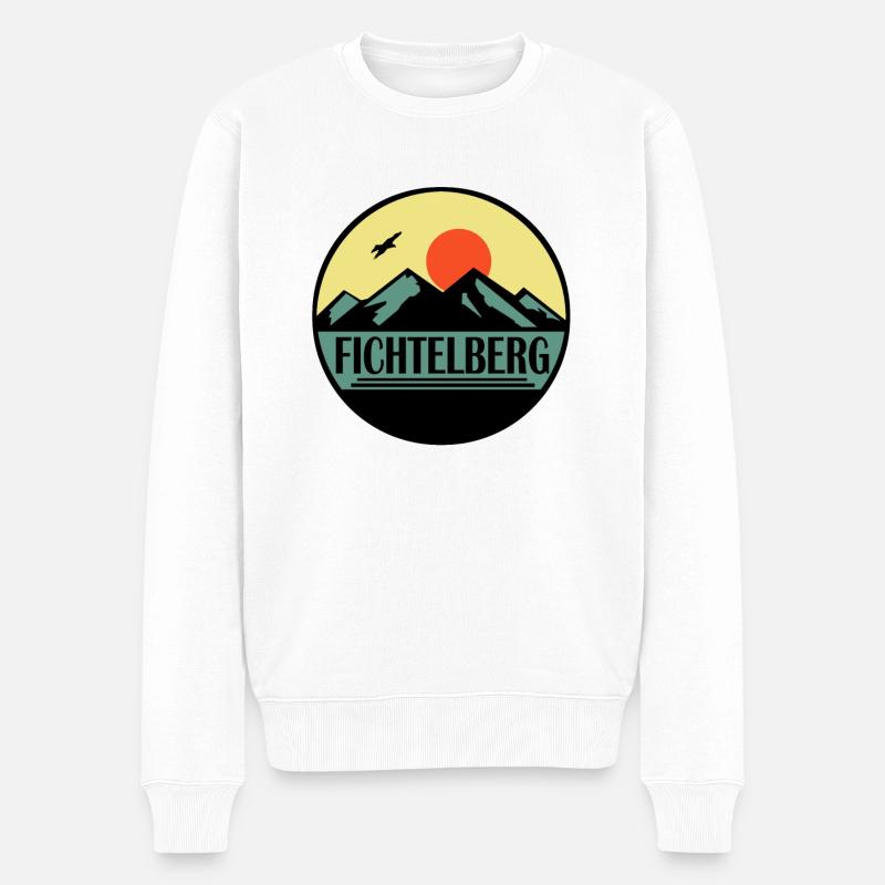 Fichtelberg - Männer Premium Bio Pullover - Weiß