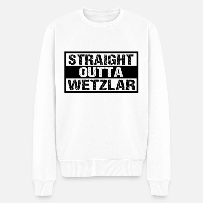 Wetzlar - Männer Premium Bio Pullover - Weiß