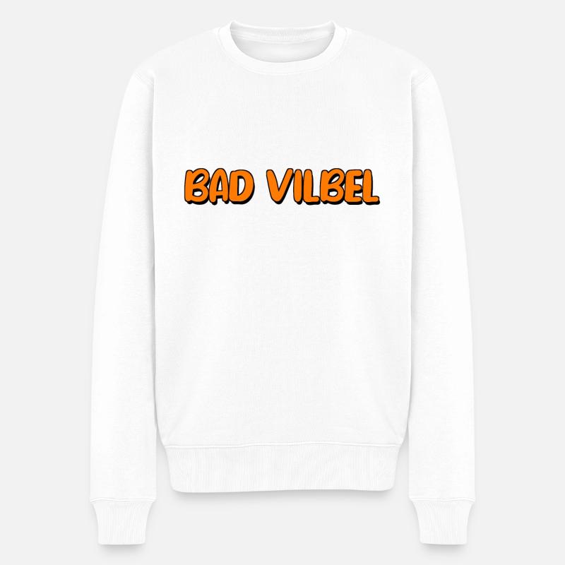 Bad Vilbel - Männer Premium Bio Pullover - Weiß