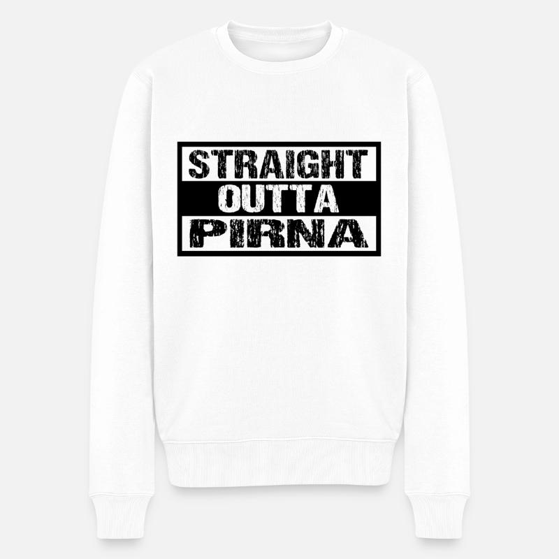 Pirna - Männer Premium Bio Pullover - Weiß