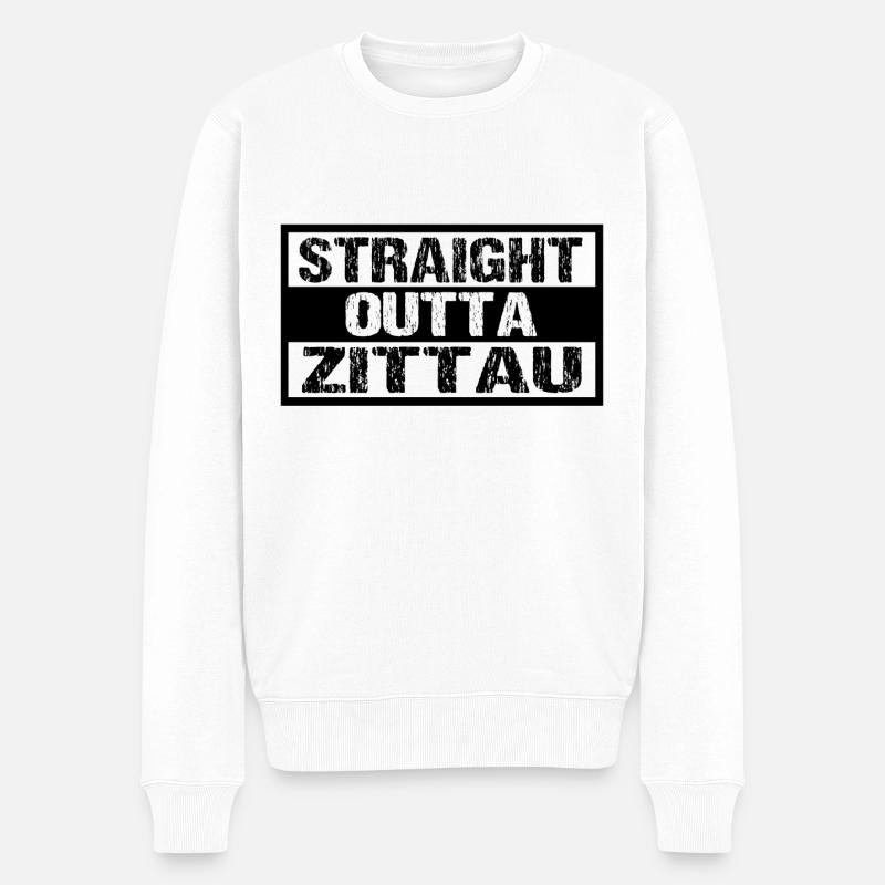 Zittau - Männer Premium Bio Pullover - Weiß