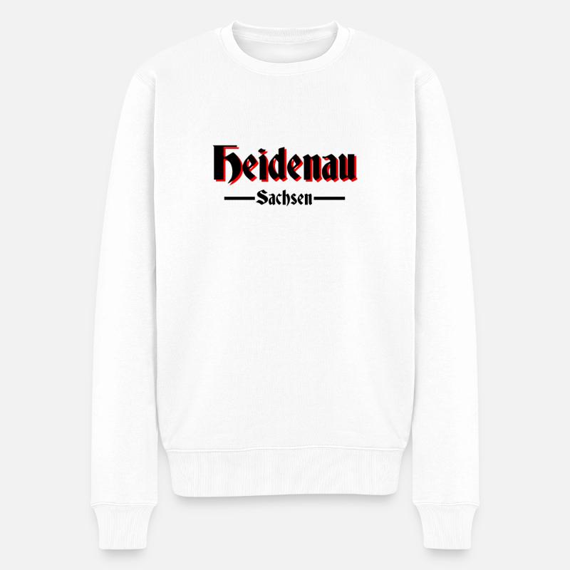 Heidenau - Männer Premium Bio Pullover - Weiß
