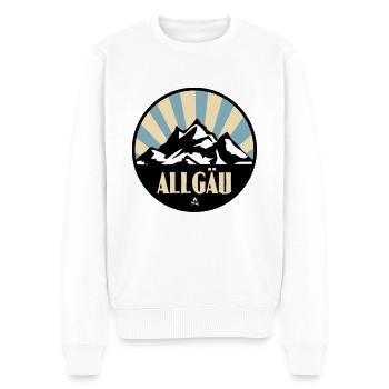 Allgäu - Männer Premium Bio Pullover - Weiß - Vorne - Thijin (182cm)