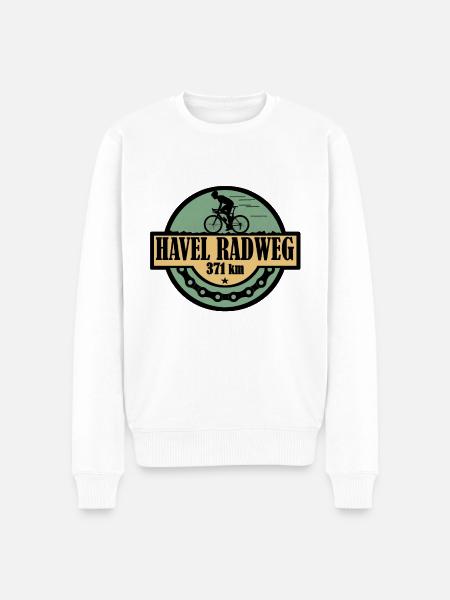 Havel Radweg - Männer Premium Bio Pullover - Weiß
