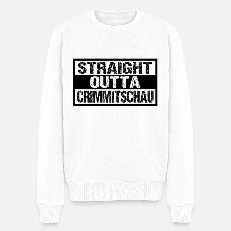Crimmitschau - Männer Premium Bio Pullover - Weiß