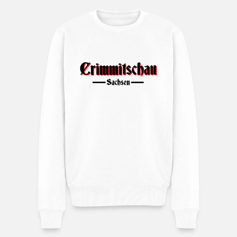 Crimmitschau - Männer Premium Bio Pullover - Weiß