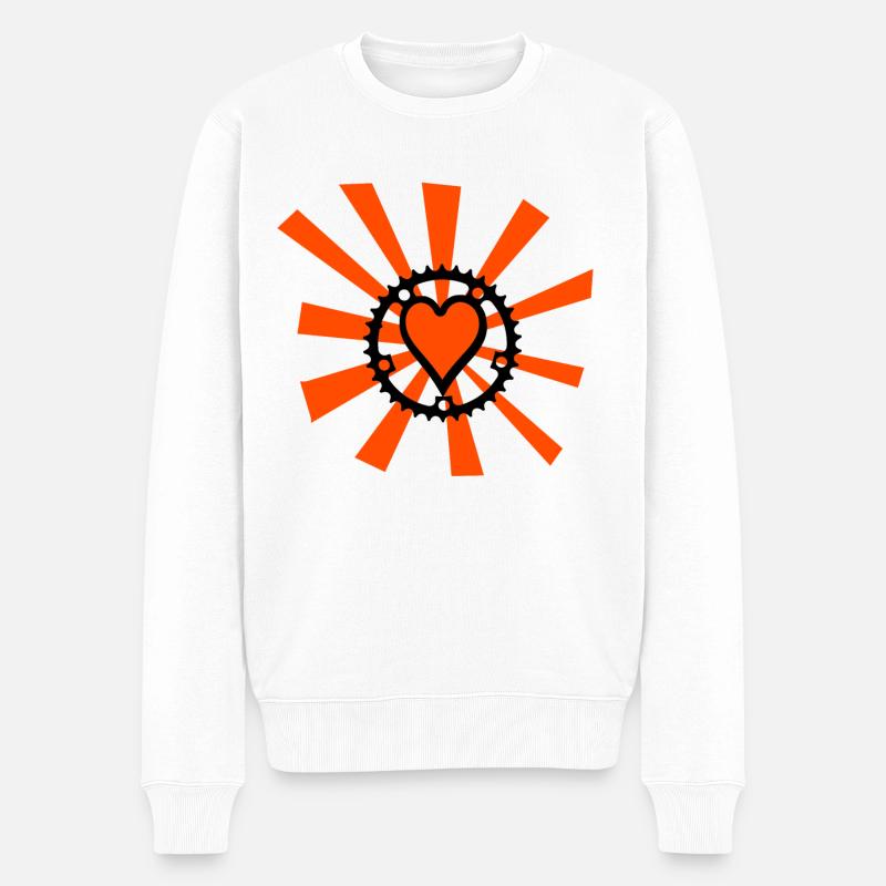 Amour du vélo - Pull Premium bio Homme - blanc