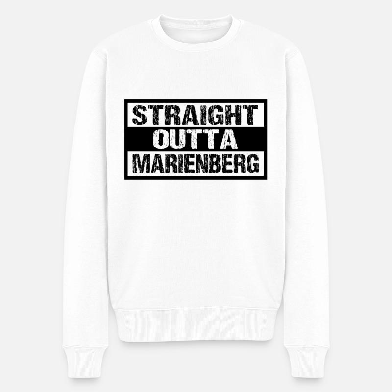 Marienberg - Männer Premium Bio Pullover - Weiß
