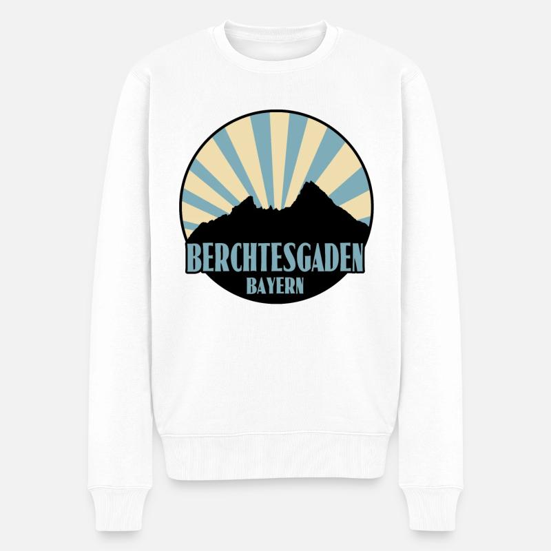 Berchtesgaden - Männer Premium Bio Pullover - Weiß