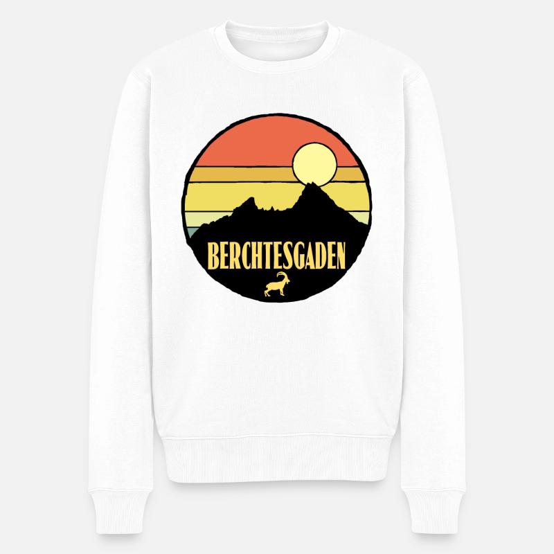Berchtesgaden - Männer Premium Bio Pullover - Weiß