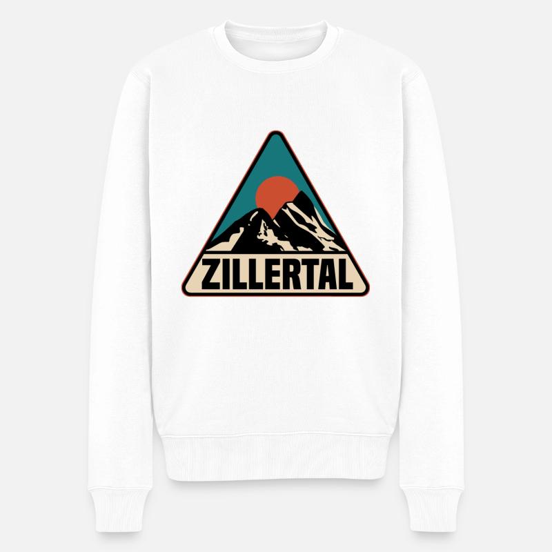Zillertal - Männer Premium Bio Pullover - Weiß