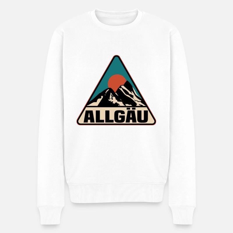 Allgäu - Männer Premium Bio Pullover - Weiß