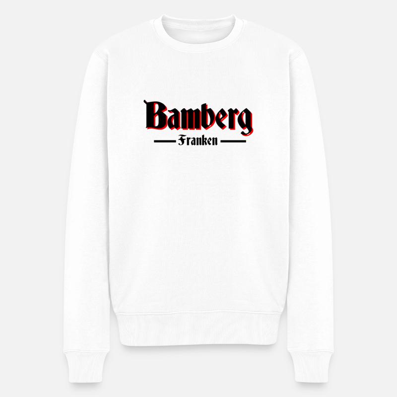 Bamberg - Männer Premium Bio Pullover - Weiß
