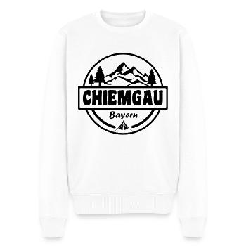 Chiemgau - Männer Premium Bio Pullover - Weiß - Vorne - Thijin (182cm)