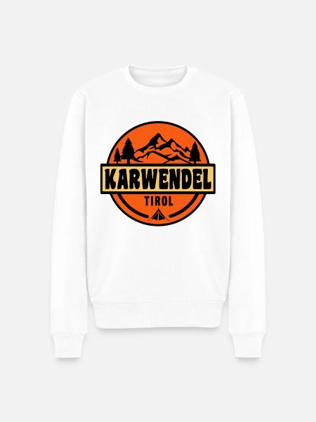 Karwendel - Männer Premium Bio Pullover - Weiß