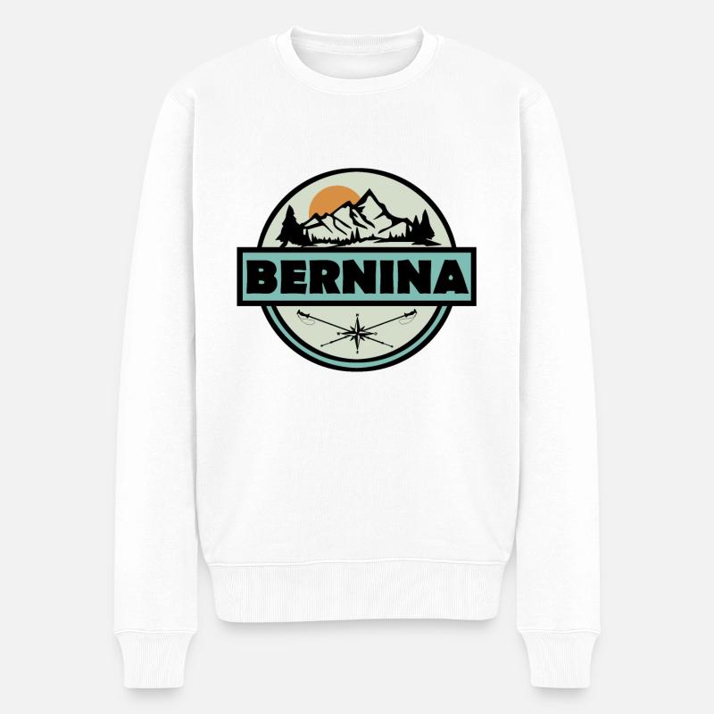 Bernina Suisse - Pull Premium bio Homme - blanc