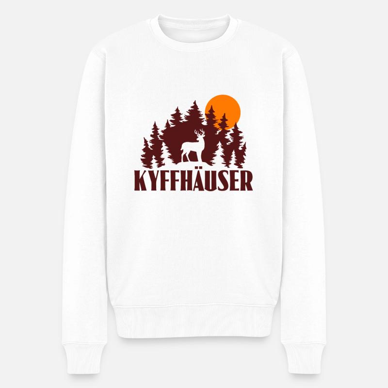 Kyffhäuser - Männer Premium Bio Pullover - Weiß