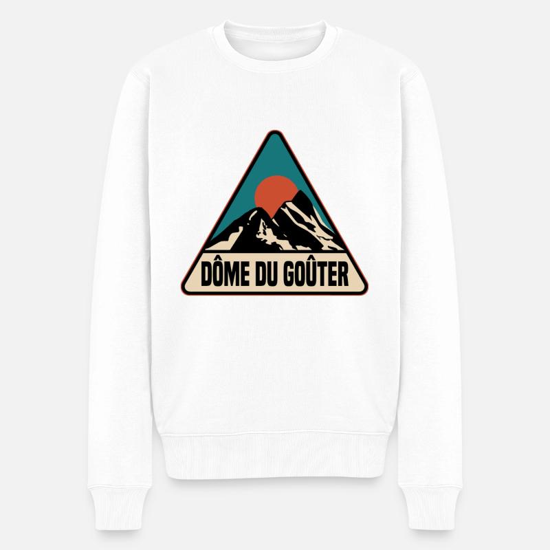 Dome de Gouter - Männer Premium Bio Pullover - Weiß