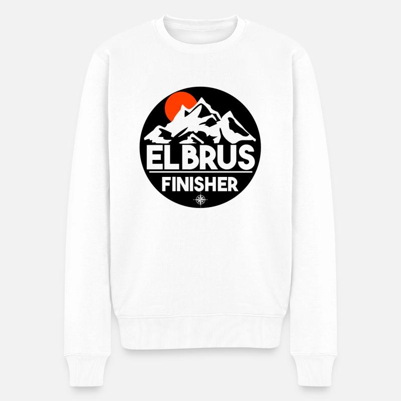 Elbrouz Finisher - Pull Premium bio Homme - blanc