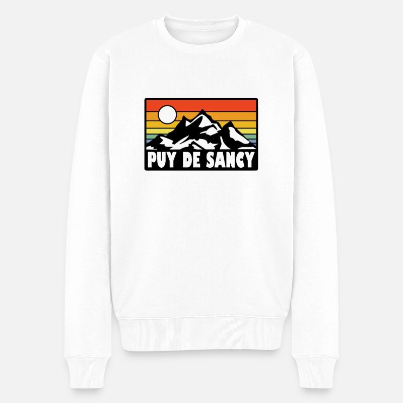 Puy de sancy - Pull Premium bio Homme - blanc