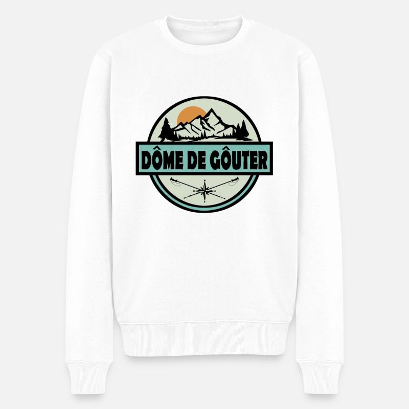 Dome de Gouter - Männer Premium Bio Pullover - Weiß