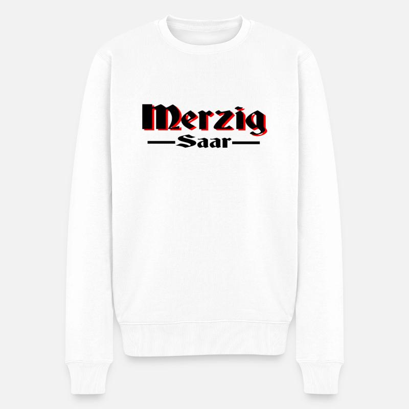merzig saar - Männer Premium Bio Pullover - Weiß