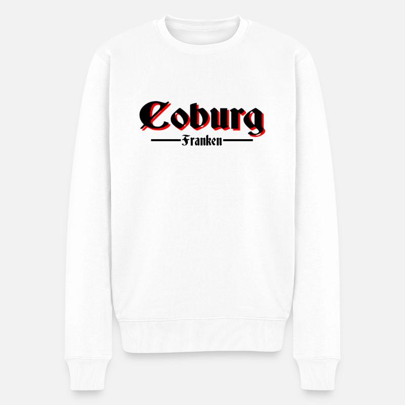 Coburg - Männer Premium Bio Pullover - Weiß